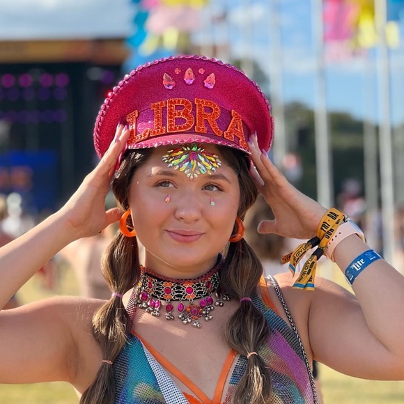 Orange and Pink Boho Choker - Picture 2 of 2